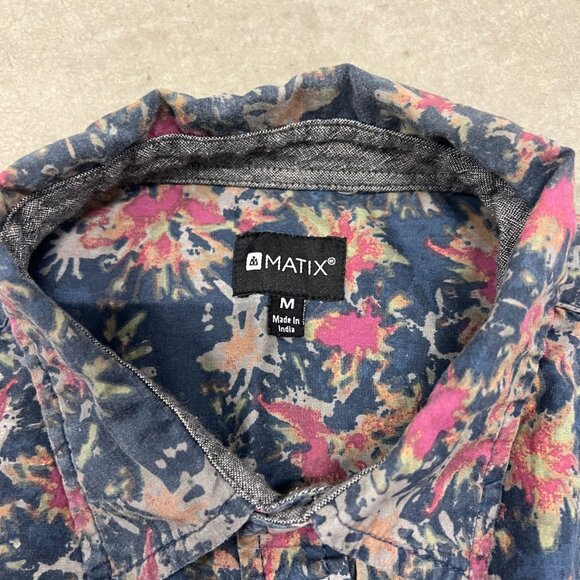 MATIX Tropic Blur Woven Button Down Shirt - Picture 3 of 5